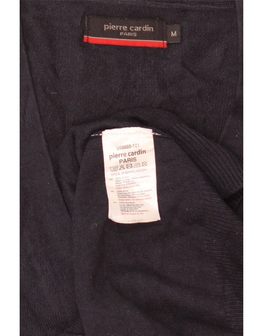 Pierre Cardin Herre cardigan sweater Medium marineblå akryl