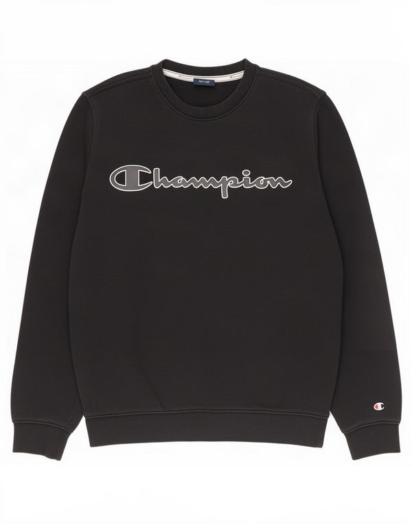 Champion Herre Grafisk Sweatshirt Jumper lille sort bomuld