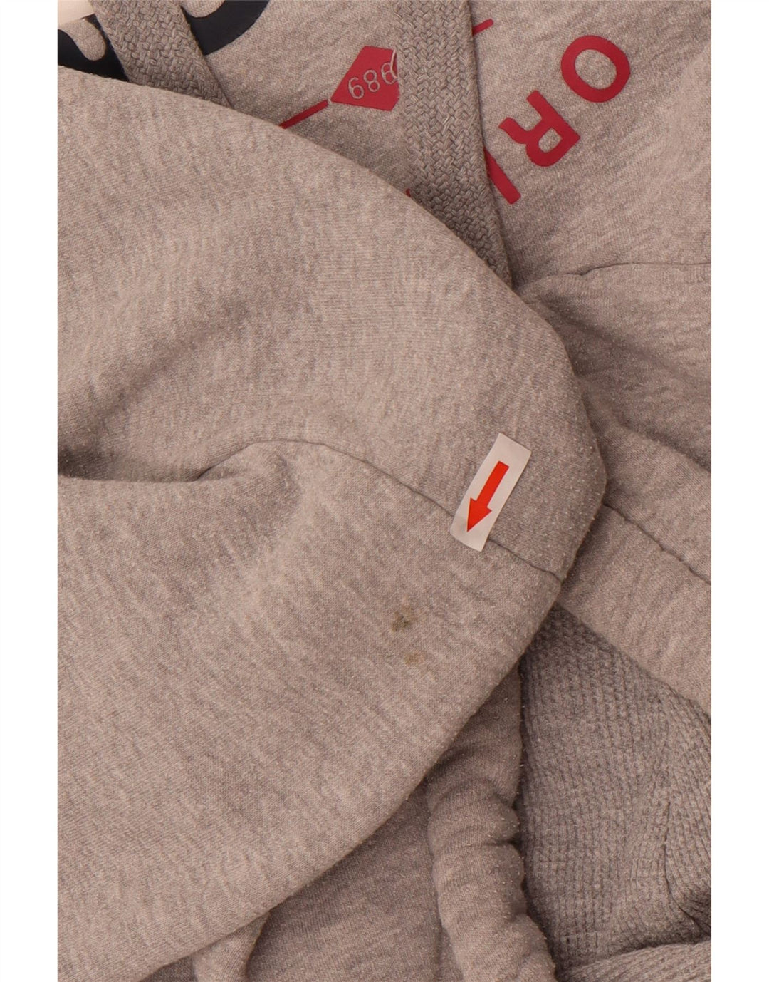 Bænk, grafisk hættetrøje til kvinder, UK 12 Medium Grey Flecked Bomuld