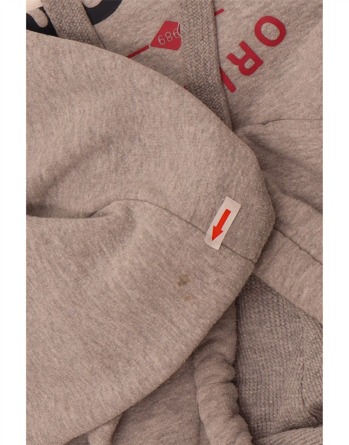 Bænk, grafisk hættetrøje til kvinder, UK 12 Medium Grey Flecked Bomuld