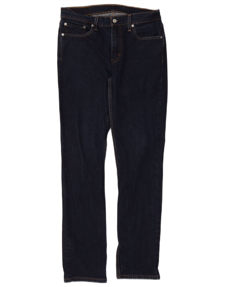 Levi's Herre 511 Slim Jeans W33 L34 Marineblå Bomuld