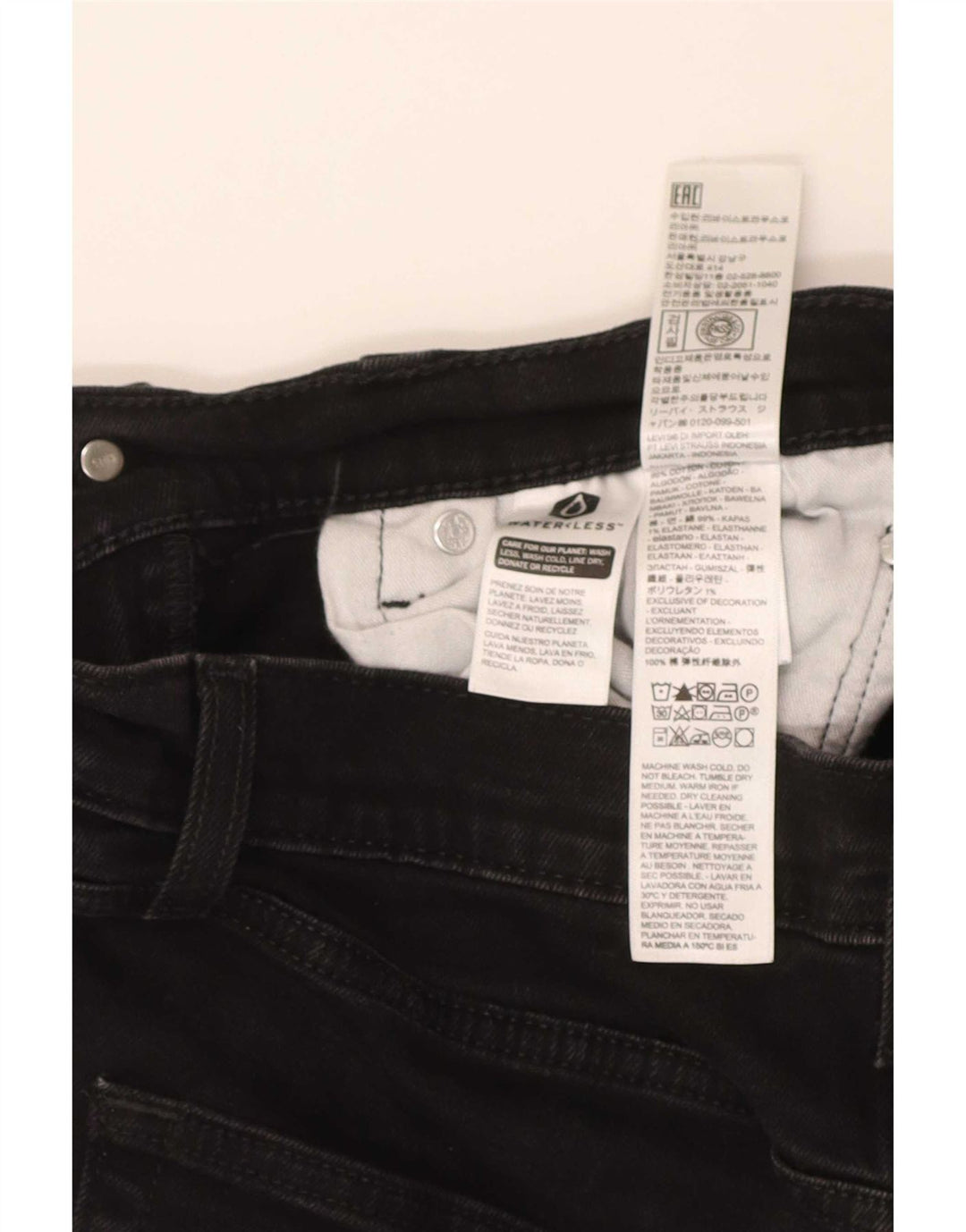 Levi's Herre 512 Slim Jeans W32 L30 Sort Bomuld