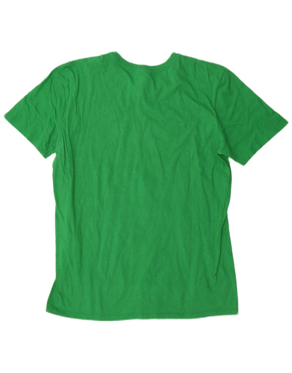 Nike Herre Mets Grafisk T-Shirt Top Stor Grøn Bomuld