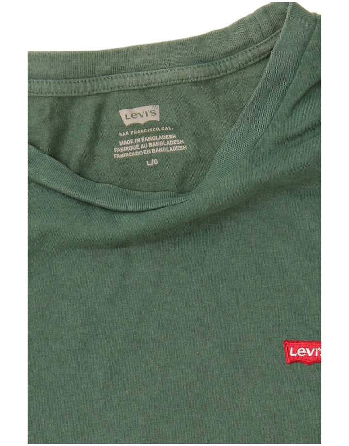 Levi's Dame T-Shirt Top UK 16 Stor Grøn