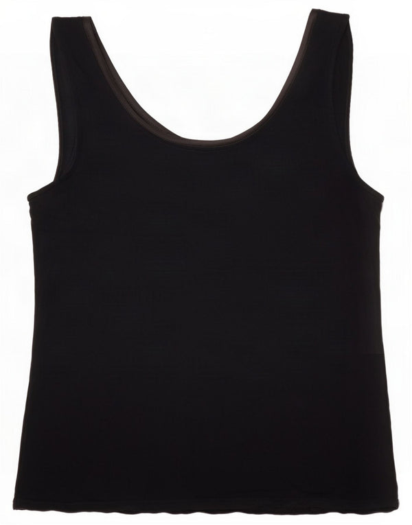 Oasis Dame Ærmeløs Cami Top UK 12 Medium Black Viscose