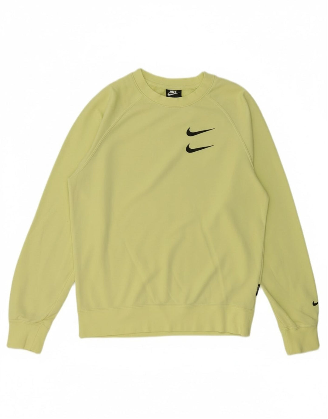 Nike grafisk sweatshirt til mænd, lille gul bomuld