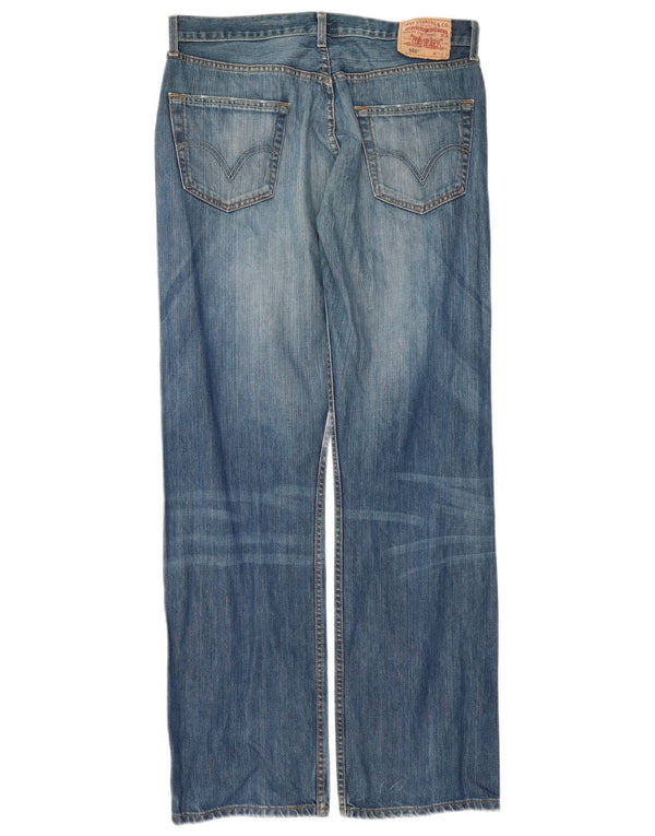 Levi's Herre 501 Straight Jeans W36 L34 Blå