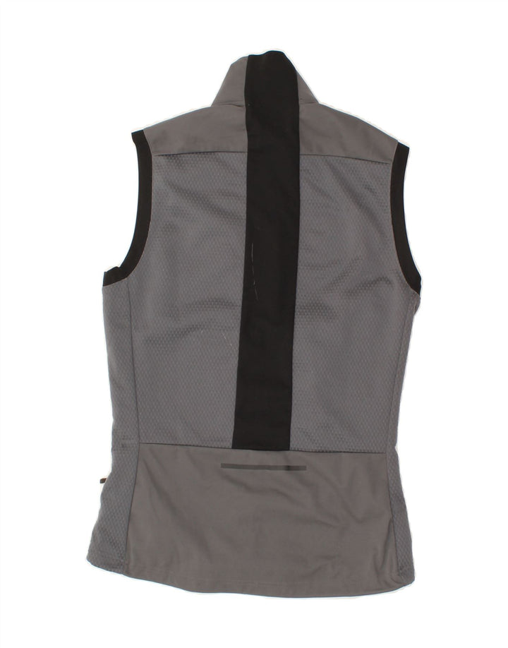 ADIDAS Womens Sleeveless Tracksuit Top Jacket UK 10 Small Grey Polyester Vintage Adidas and Second-Hand Adidas from Messina Hembry 