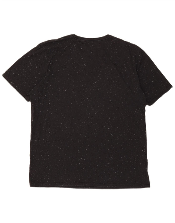 Jordan Herre Grafisk T-Shirt Top Stor Sort Plettet