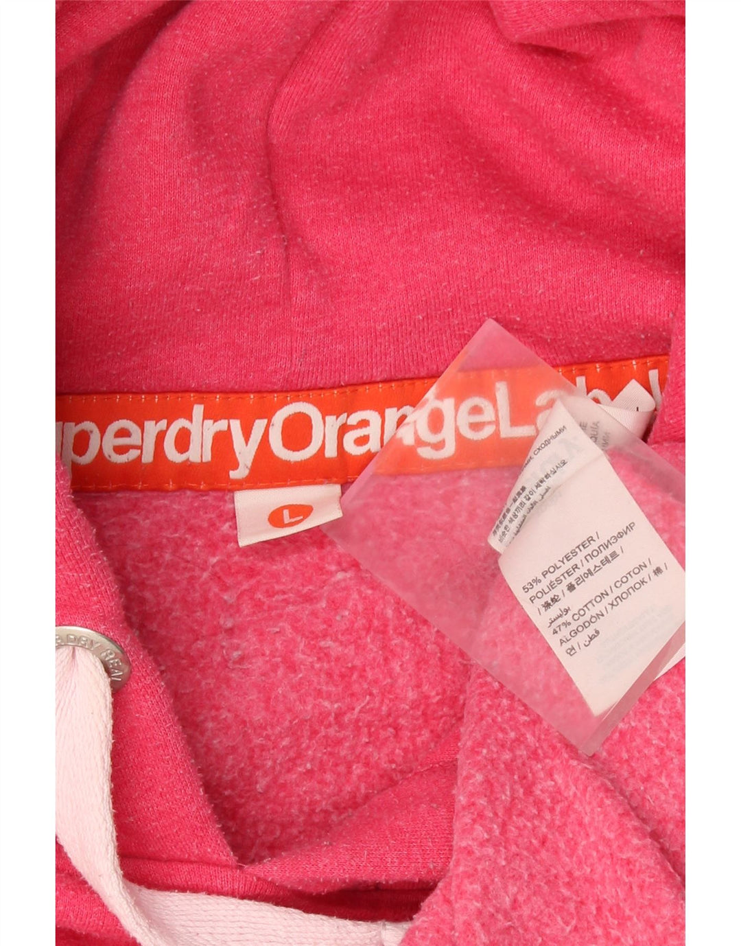 SUPERDRY Dame Hættetrøje Jumper UK 16 Large Pink Polyester