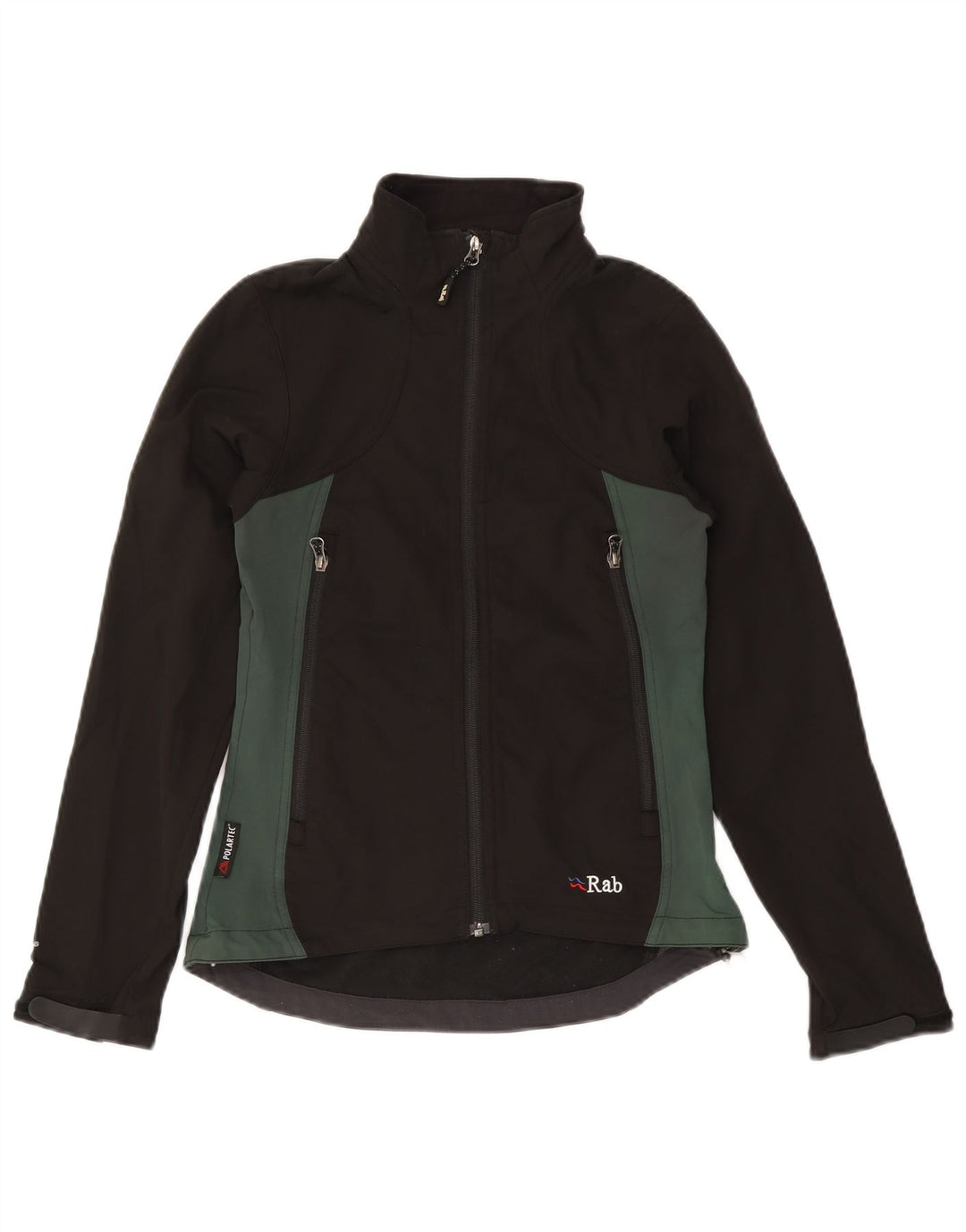 RAB Dame Windbreaker Jacket UK 8 Small Black Colourblock