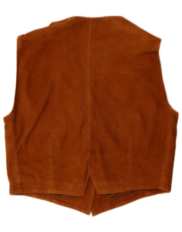 Save The Forest Womens Crop Ruskindsvest IT 44 Medium Brun