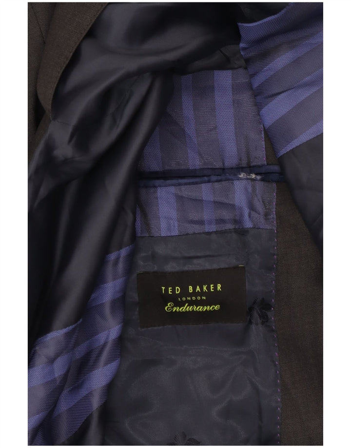 Ted Baker Herre 2-knaps blazerjakke UK 38 Medium Grey Wool