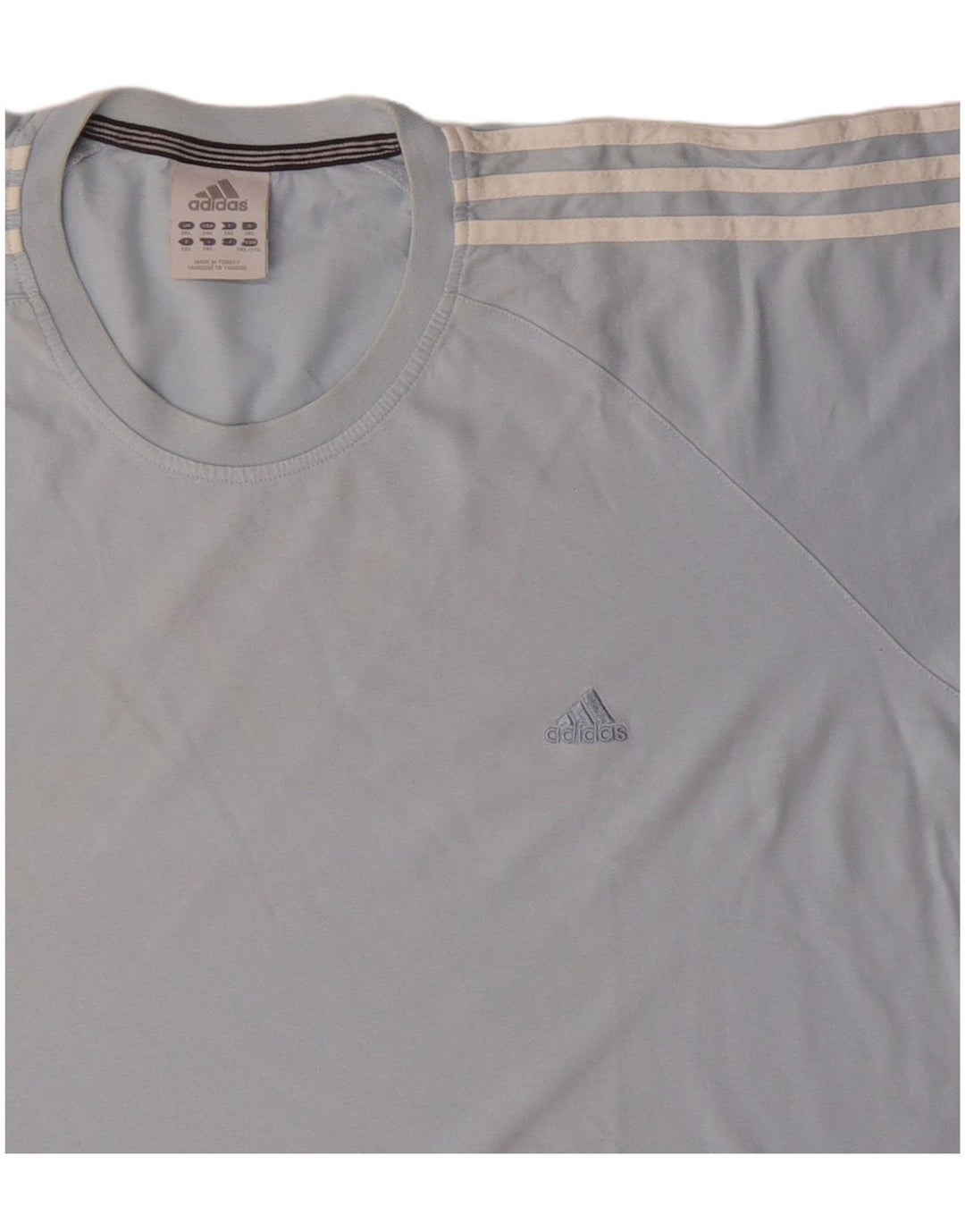 Adidas Herre T-Shirt Top 2XL Blå Bomuld
