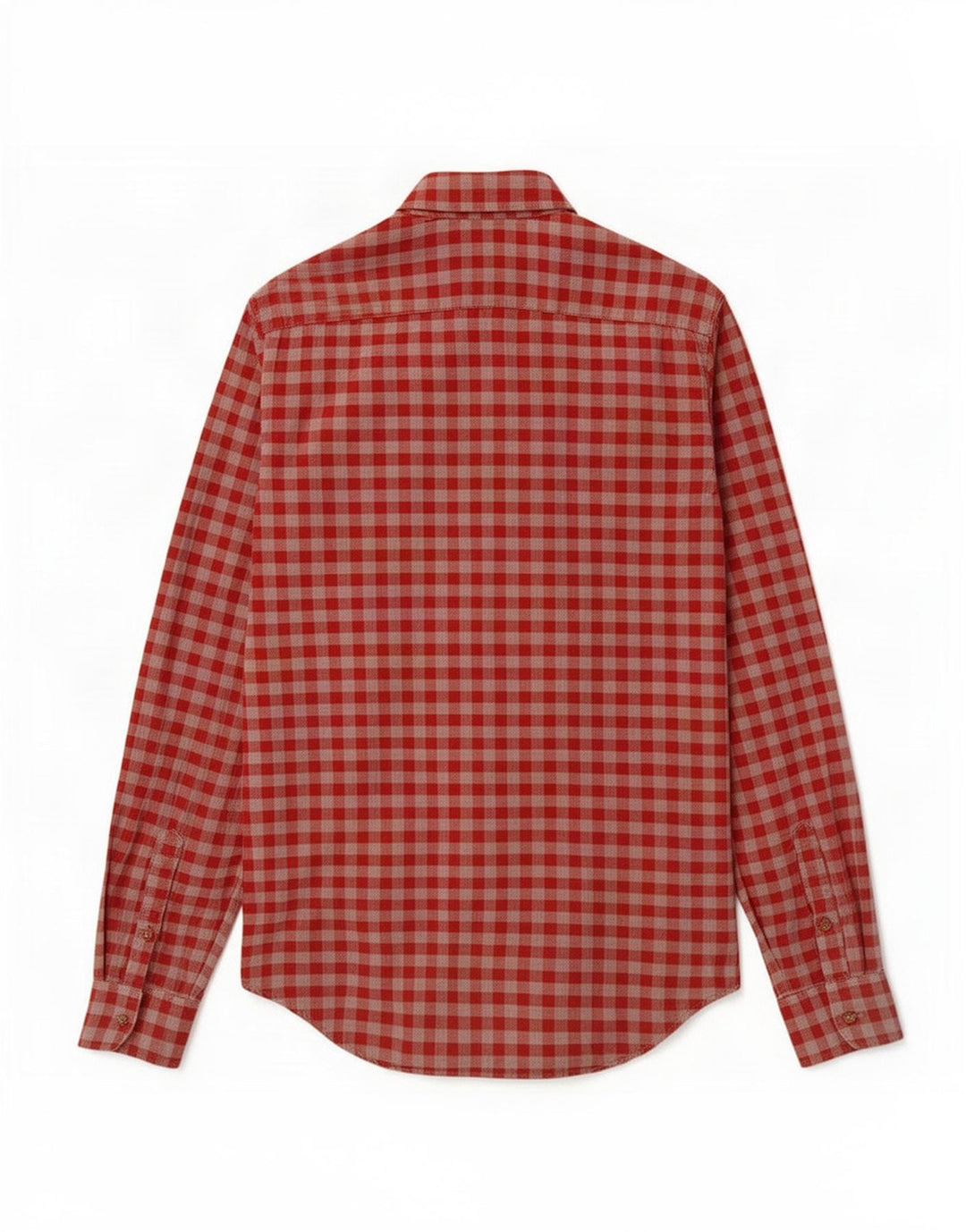 Zara Herre Slim Fit skjorte Lille rød Gingham Bomuld