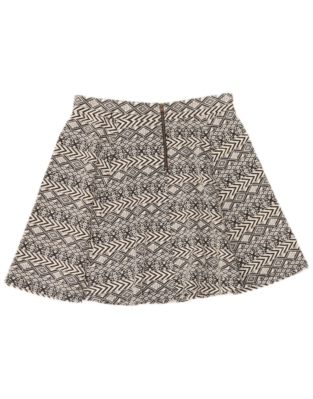 Superdry Mini-nederdel til kvinder Medium W28 Grå geometrisk polyester