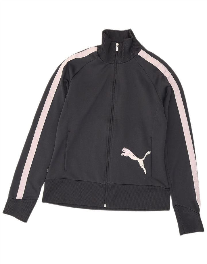 Puma Grafisk træningsdragt topjakke til kvinder UK 14 Medium Grey Colourblock