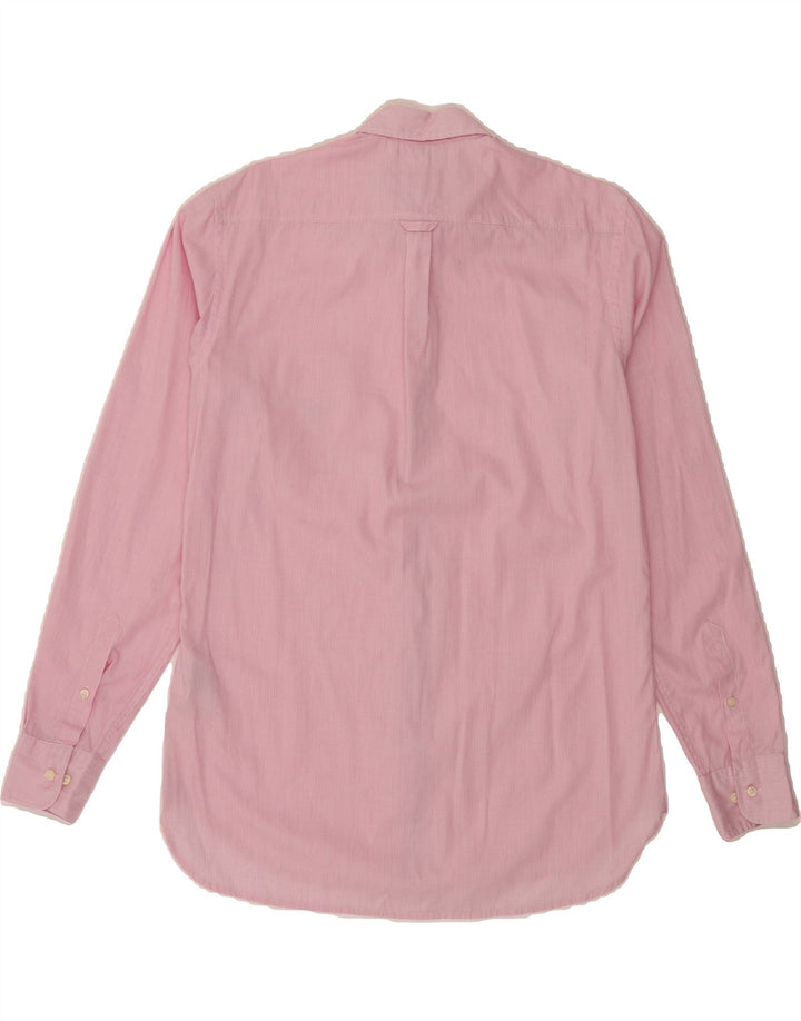 HENRY COTTONS Mens Shirt Size 39 Medium Pink Check Cotton Vintage Henry Cottons and Second-Hand Henry Cottons from Messina Hembry 