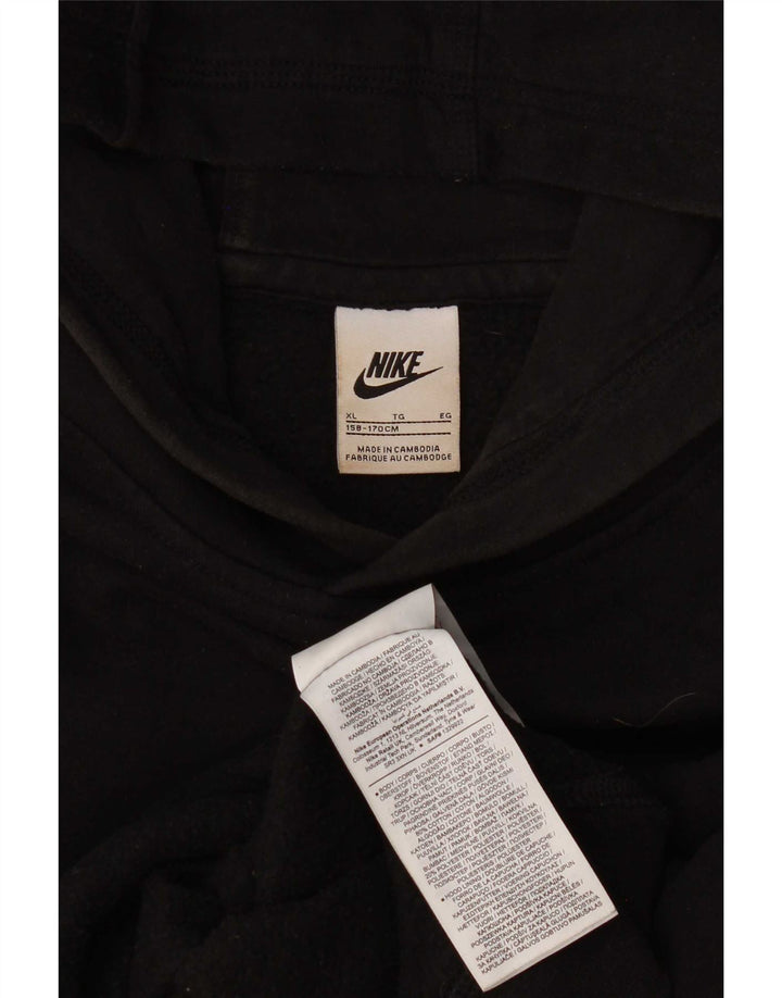 Nike drenge hættetrøje 13-14 år sort bomuld