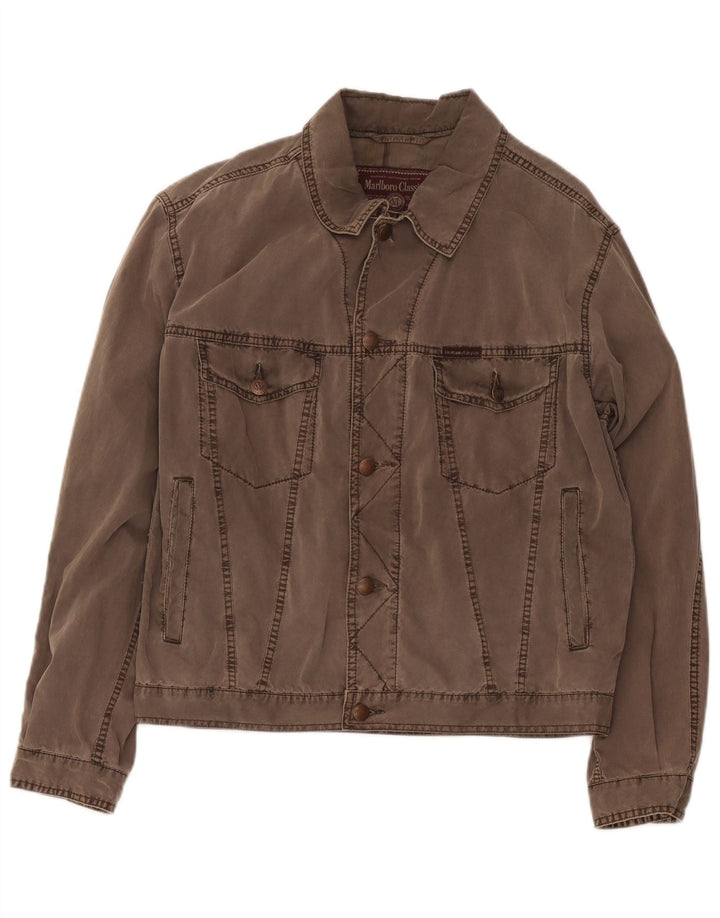 Marlboro Classics Bomberjakke til mænd UK 38 Medium Brun Bomuld