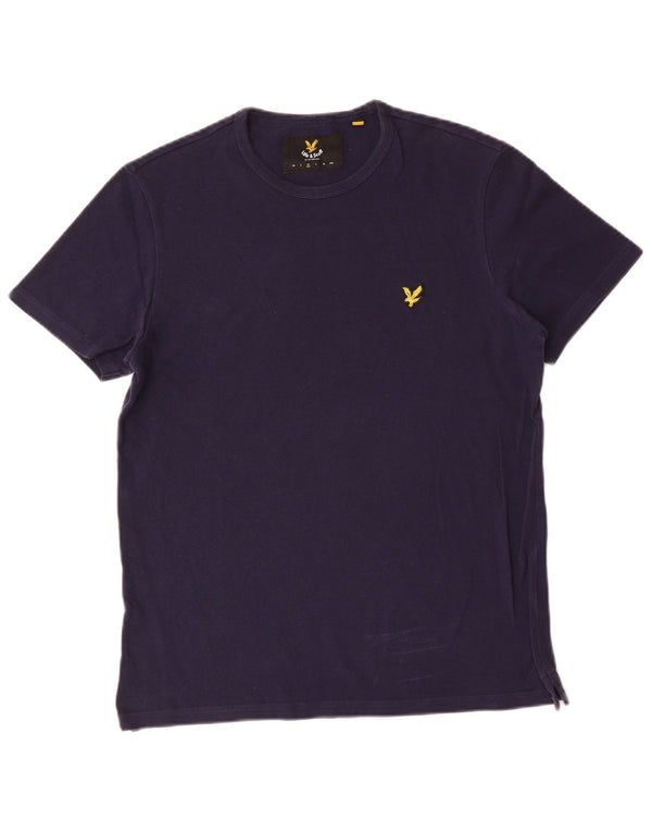 Lyle & Scott Herre T-shirt Top Medium Marineblå Bomuld
