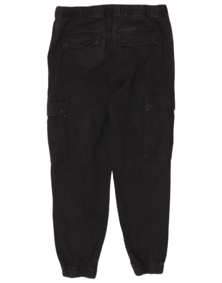 Zara Herre Joggers Cargo Bukser Medium W31 L26 Sort Bomuld
