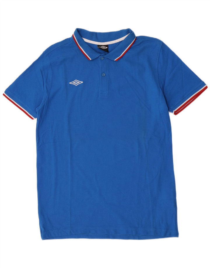 Umbro Herre Kortærmet Polo Shirt Stor Blå Bomuld