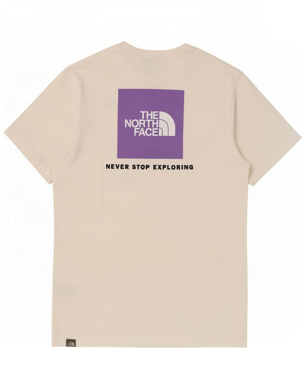 The North Face Herre grafisk T-shirt Top Medium Hvid Bomuld