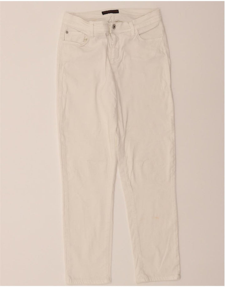 TRUSSARDI Womens Slim Jeans W26 L27 White Vintage Trussardi and Second-Hand Trussardi from Messina Hembry 