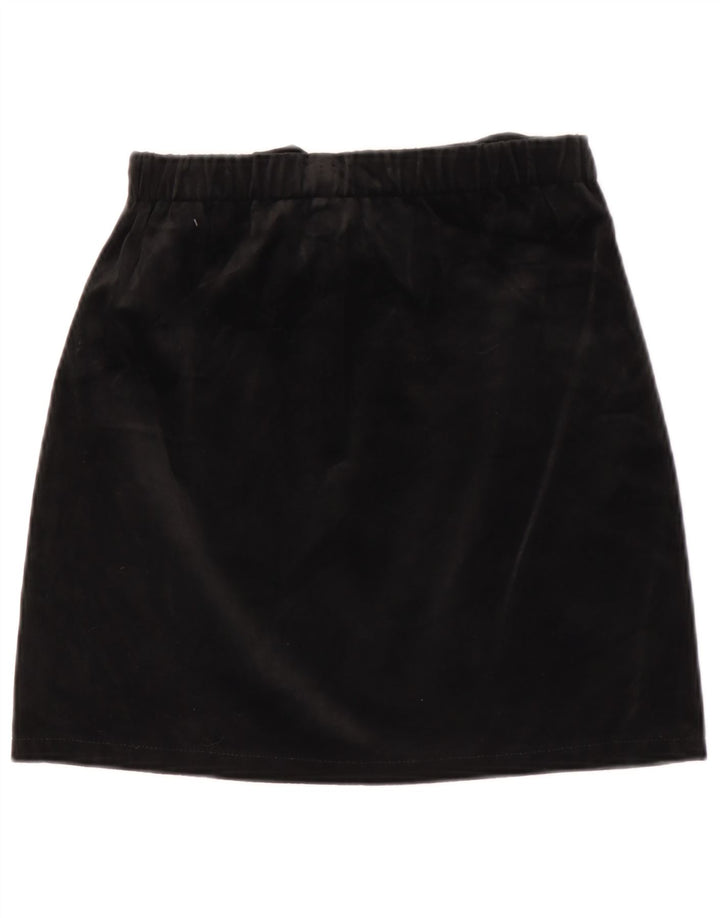 Vintage Dame Velvet Mini Skirt W26 Small Black