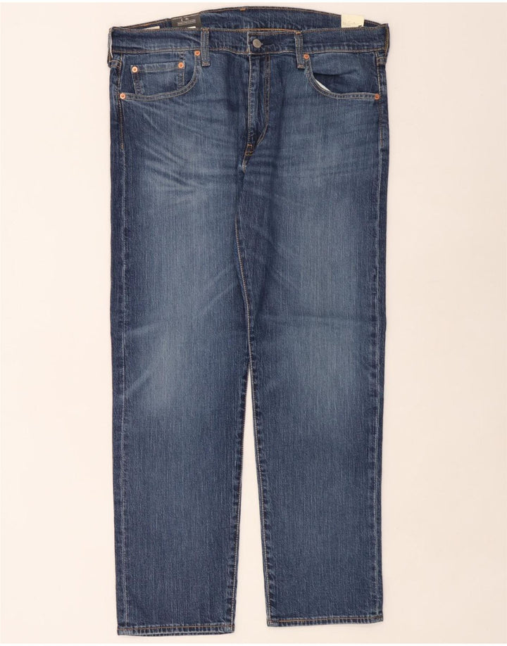 Levi's Herre 502 tilspidsede jeans W36 L32 blå bomuld