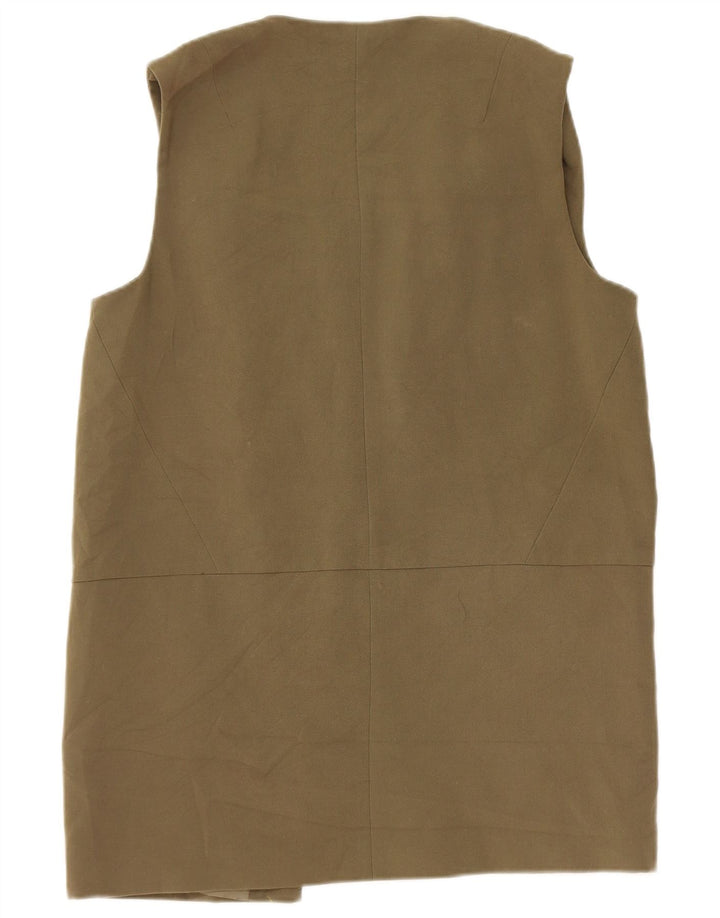 Topshop Dame Longline vest UK 12 Medium Khaki