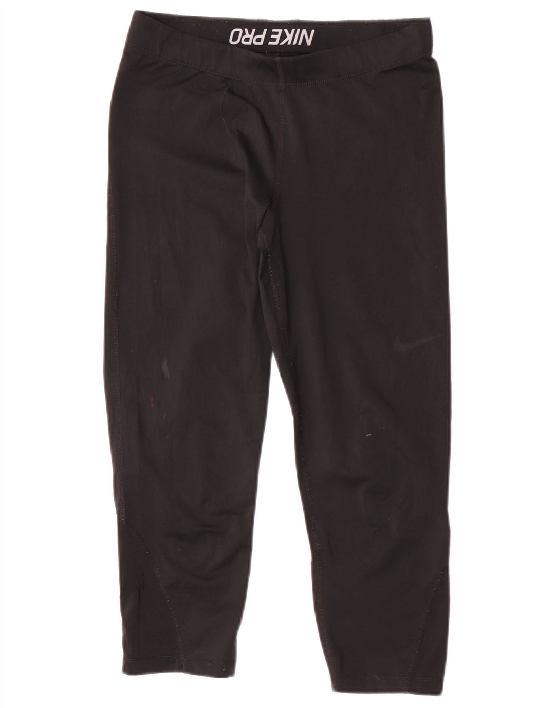 Nike Dame Capri Leggings UK 12 Medium Sort Polyester