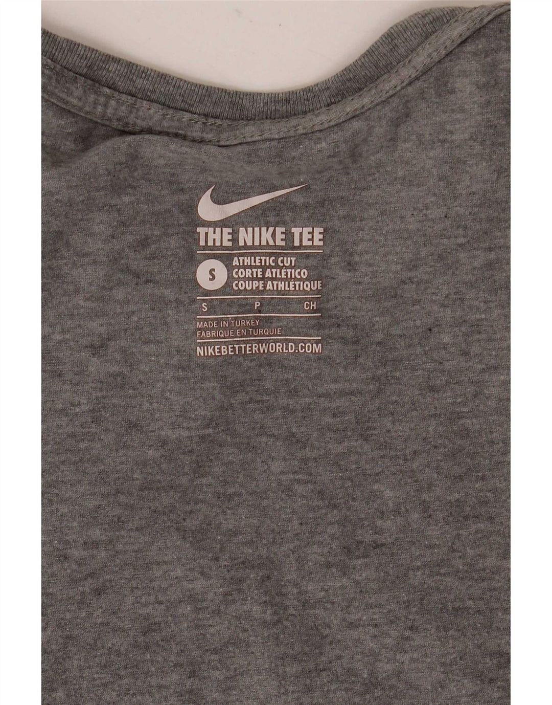 Nike Herre Athletic Cut Grafisk T-Shirt Top Lille Grå Flecked