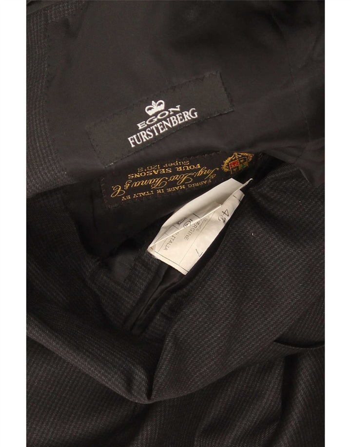 Loro Piana Herre 2-knaps blazerjakke IT 48 Medium Sort Virgin Wool