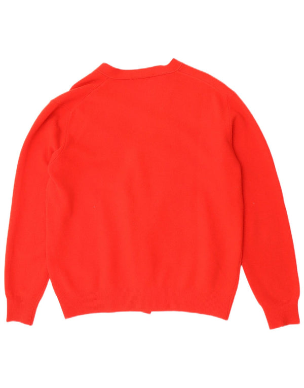 Vintage dame cardigan sweater IT 54 3XL Rød