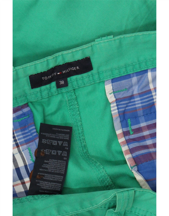 TOMMY HILFIGER Herre Cargo Shorts W38 XL Grøn Bomuld