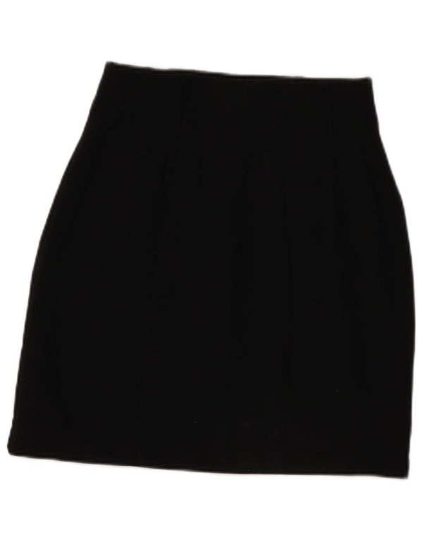Marks & Spencer A-line nederdel til kvinder UK 10 Small W27 Black Viscose
