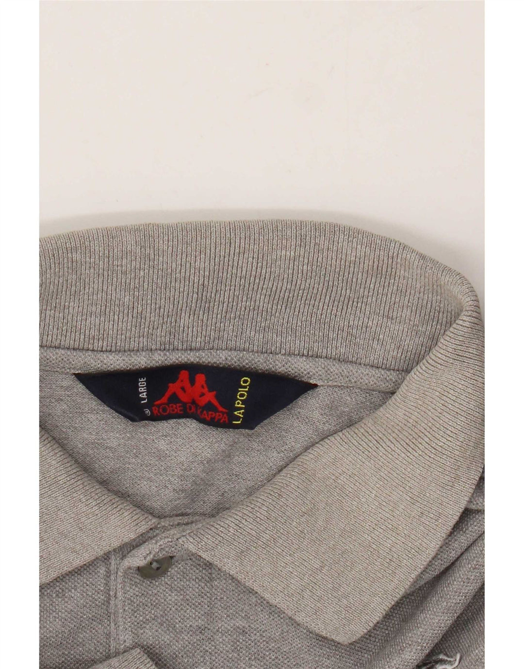 Kappa herre poloshirt, stor grå flækket