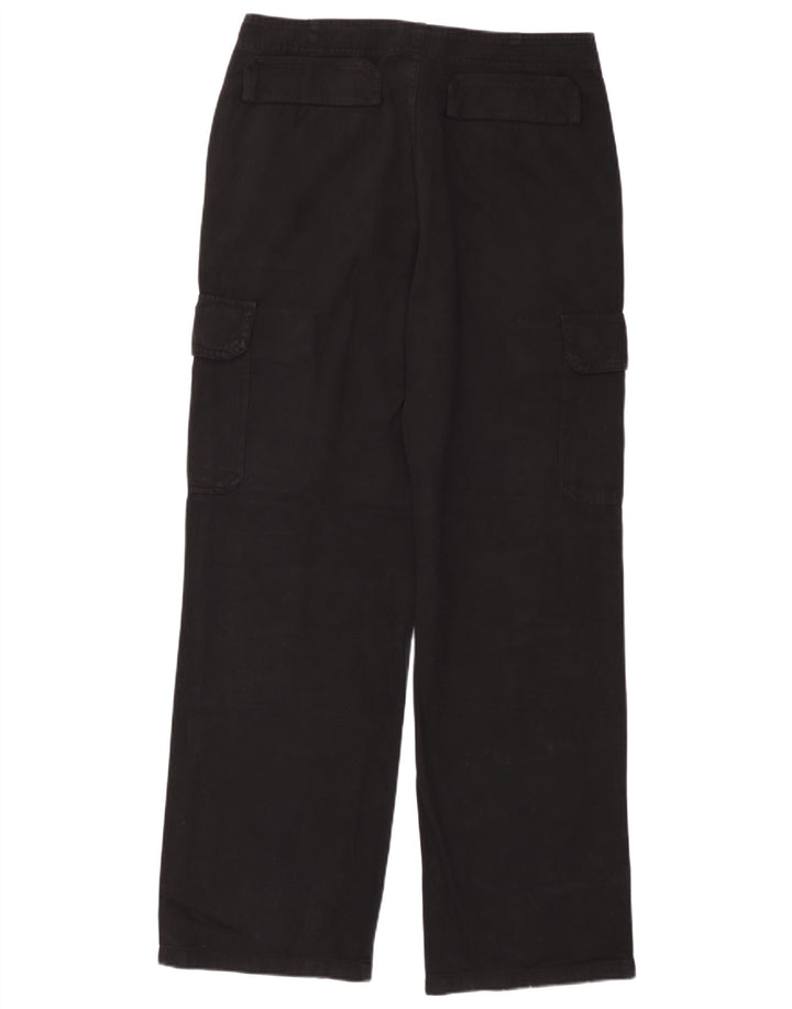 Zara Dame Straight Cargo Bukser EU 40 Medium W30 L30 Sort