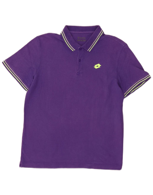 Lotto Herre poloshirt Medium Lilla Bomuld