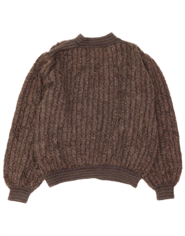 Mariedda Dame Cardigan Sweater IT 46 Stor Brun Stribet