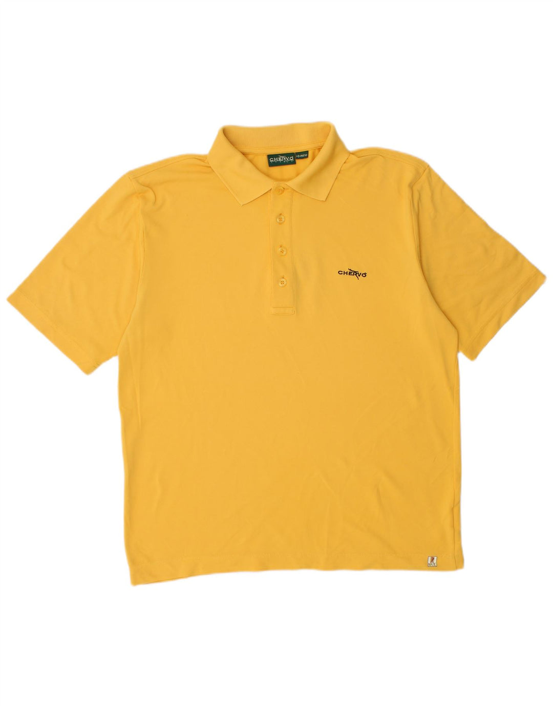 Chervo Herre Polo Shirt IT 50 Medium Gul Polyamid