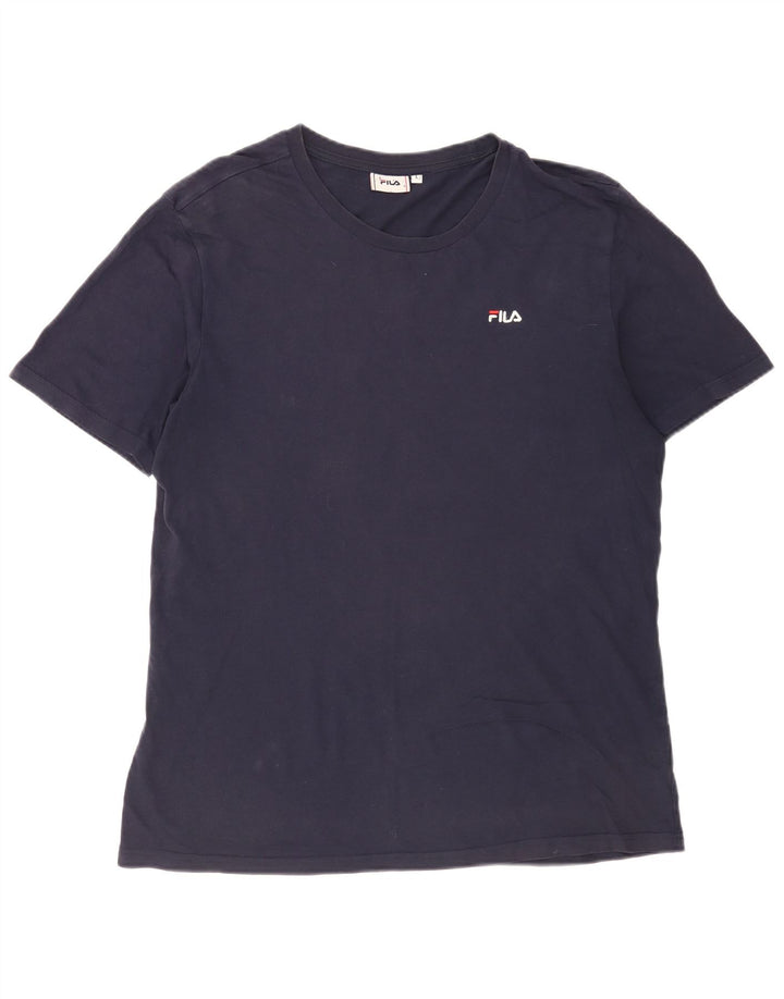 Fila Herre T-Shirt Top Stor Marineblå