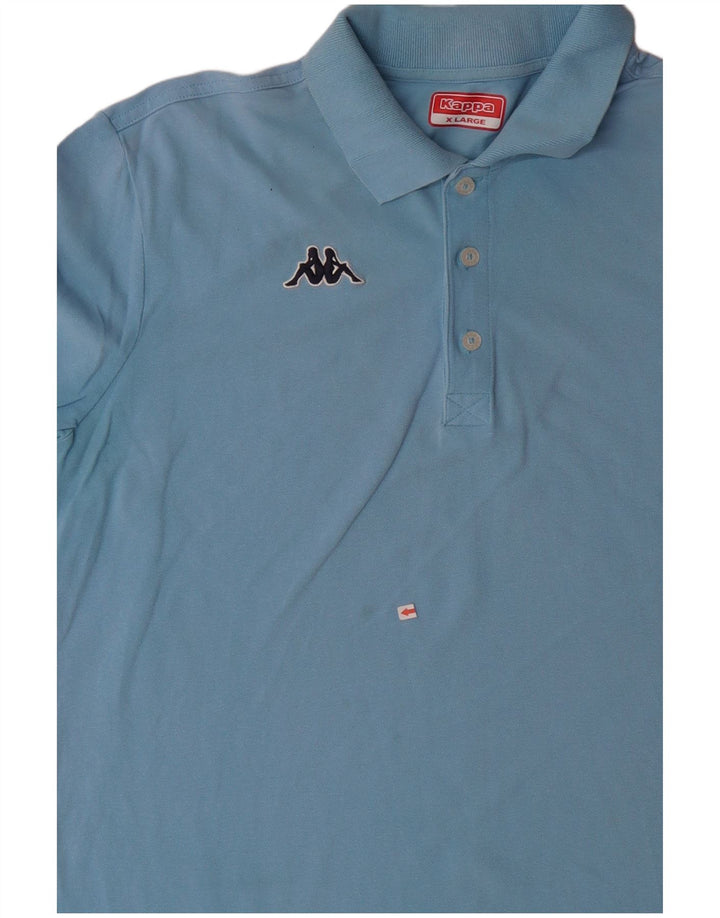 Kappa herre poloshirt XL blå bomuld