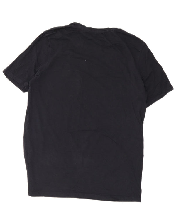 Jack & Jones Herre grafisk T-shirt top XL marineblå bomuld