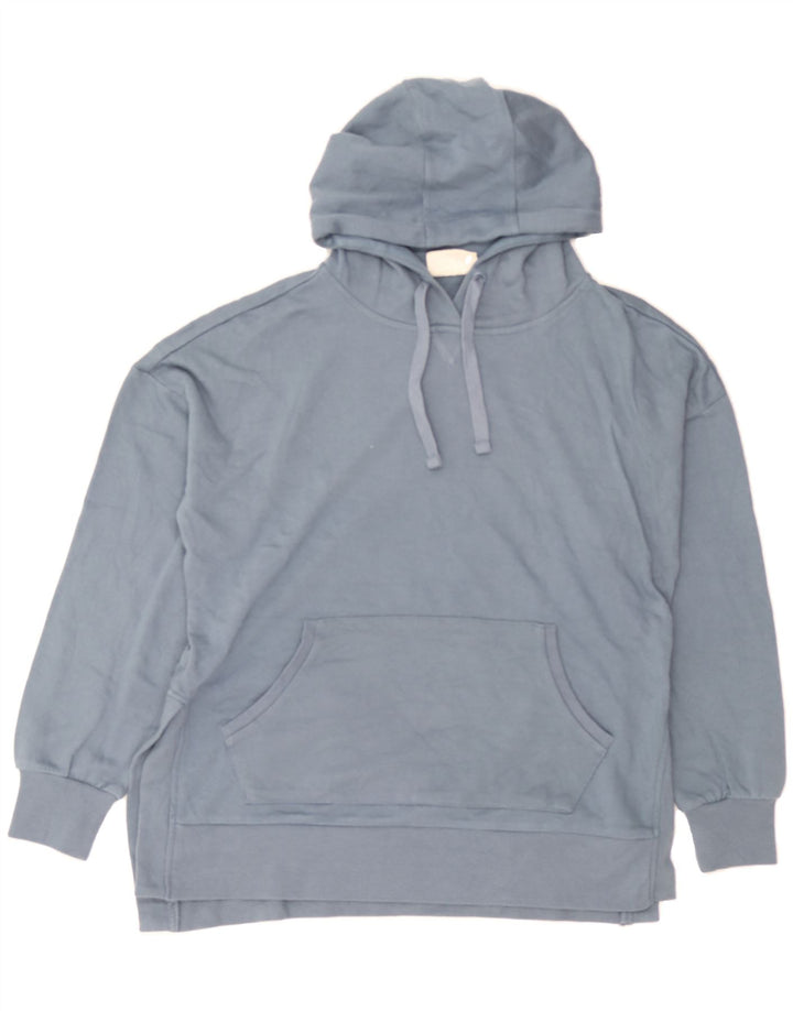 MOUNTAIN WAREHOUSE Womens Oversized Hoodie Jumper UK 12 Medium Blue Cotton Vintage Mountain Warehouse and Second-Hand Mountain Warehouse from Messina Hembry 