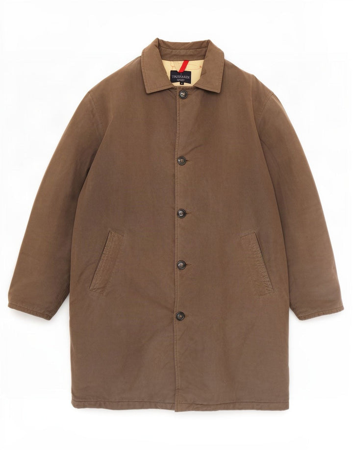 Trussardi Herre Overfrakke IT 54 2XL Grå