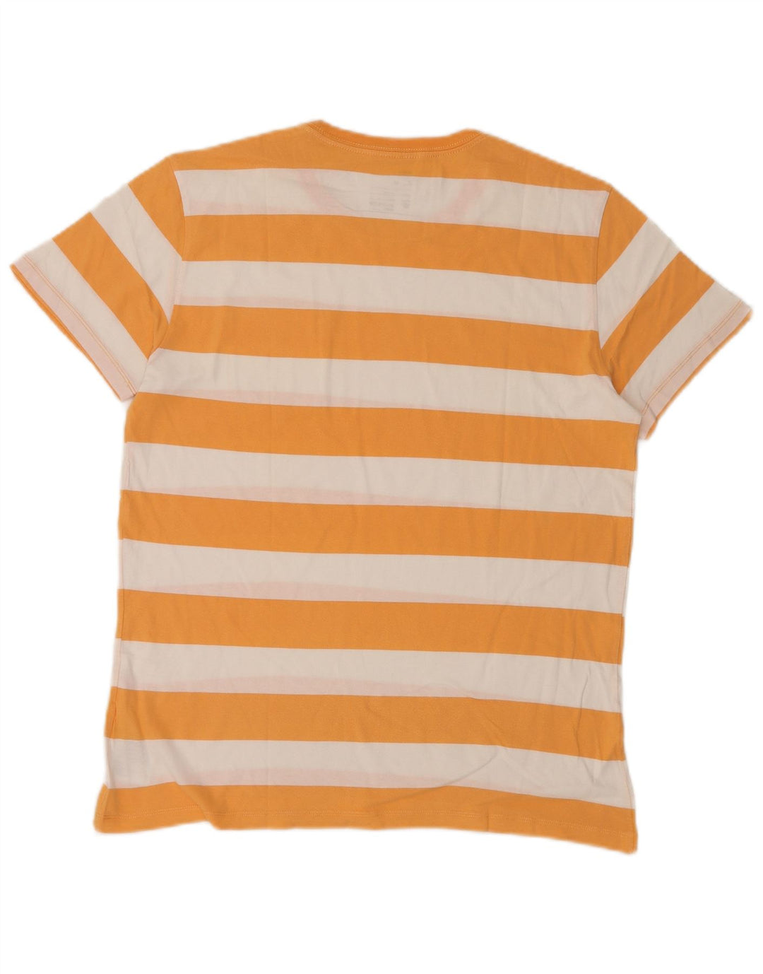 GAP Herre T-Shirt Top Medium Orange Stribet Bomuld