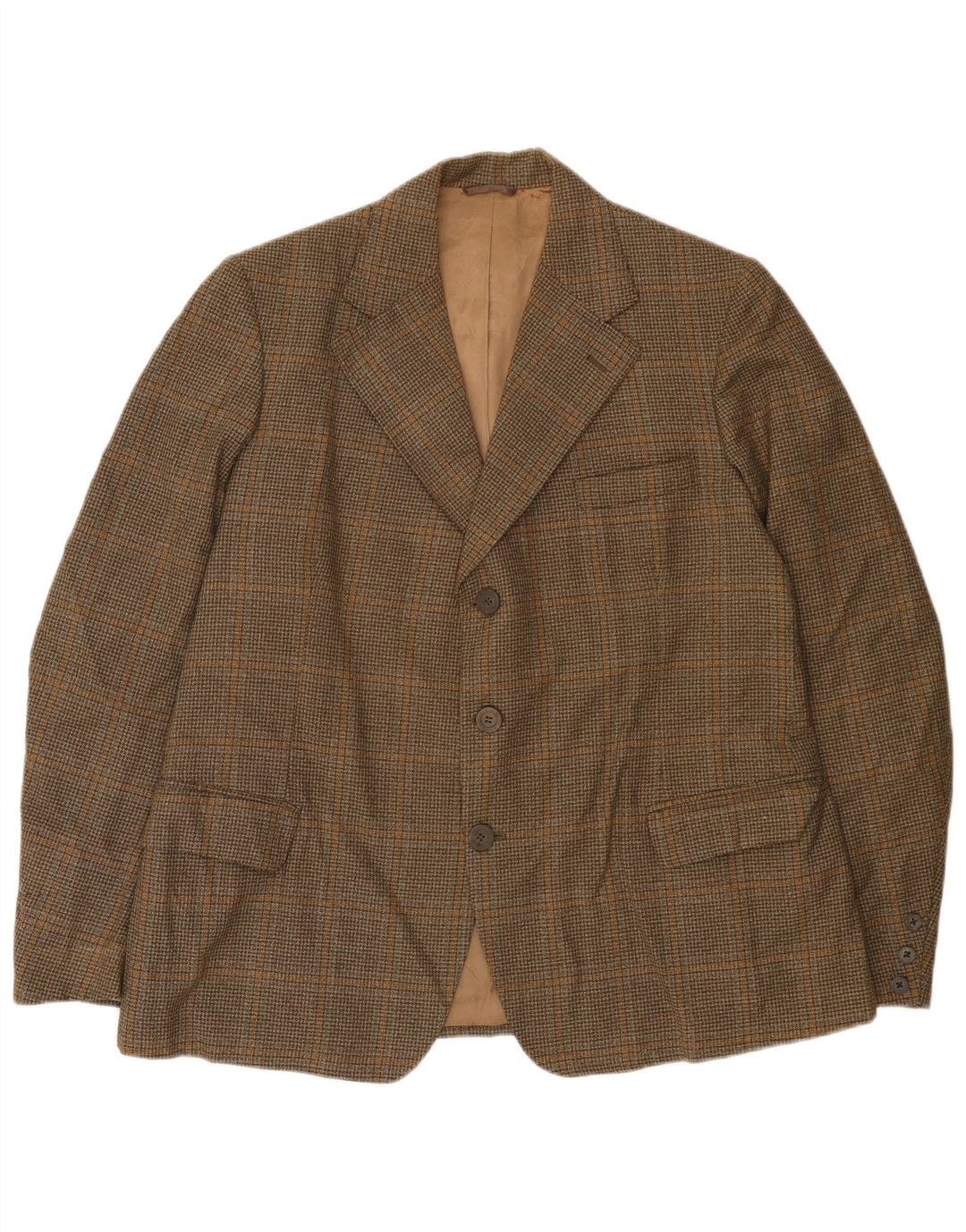 John Collier Herre 3-knaps blazerjakke UK 38 Medium Brown Houndstooth